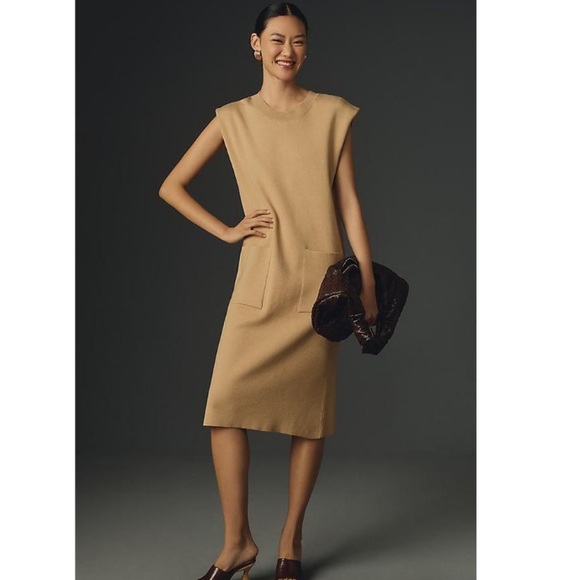 MAEVE SLEEVELESS COLUMN MIDI DRESS - Picture 1 of 9